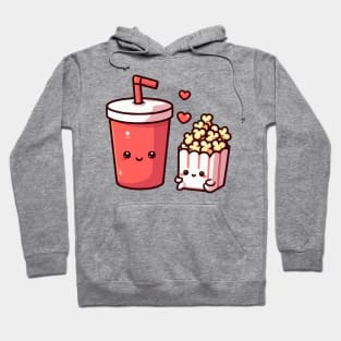 cute soda and popcorn combo Hoodie